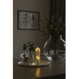 Konstsmide LED Echtwachskerze 17,8 cm weiß