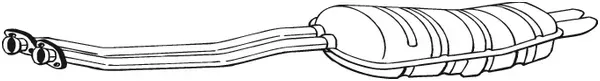 BOSAL Endschalldämpfer 282215 für BMW