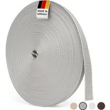 BAUHELD 50m Rollladengurt 14mm Grau