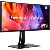 ViewSonic VP3881A 95,3 cm (38 Zoll) Fotografen Monitor mit Kalibrierfunktion (WQHD,IPS-Panel,HDR 400, USB-C, HDMI 2.0, DP, Höhenverstellbar, 5 Jahre Austauschservice) Schwarz