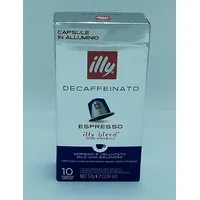 100 Illy Kaffee Entkoffeiniert Dek Deca Espresso Kapseln für Maschinen Nespresso