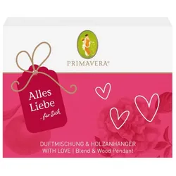 Primavera Geschenkset Alles Liebe (Duftmischung+Anhänger)