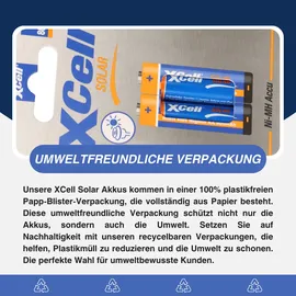 XCell Solar Akkus X800AA 800 mAh 2 St.