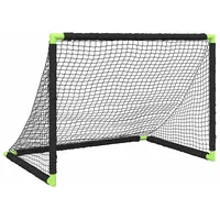 VidaXL Fußballtor für Kinder Klappbar Schwarz 90x64x64 cm