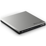 techPulse120 Externes UHD 4k 3D M-Disc BDXL USB 3.0 USB-C Laufwerk Blu-ray Brenner Burner Superdrive Slim BD DVD CD Ultra für Computer Notebook Ultrabook Windows Mac OS Apple iMAC Kunststoff Silber