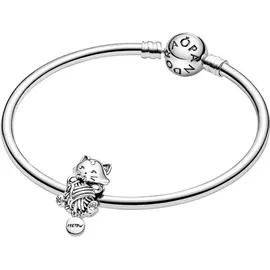 Pandora Kätzchen & Garnknäuel Charm in Sterling Silber