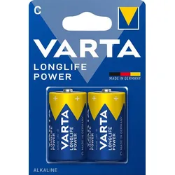 Varta Batterie Longlife C / Baby LR14 Alu, Eisen, Stahl & Metall