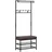 Homcom Garderobenständer 72,5 x 180 x 35 cm braun schwarz / schwarz