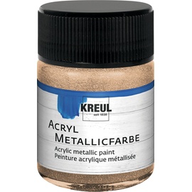 Kreul Acryl Metallicfarbe (Goldbronze, 50 ml