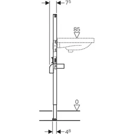 Geberit Duofix Waschtisch 112 cm,
