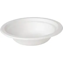 Duni 186979 - Bio Bagasse Teller tief, Durchmesser ca. 18 cm, 10 Stück, ecoecho, Partygeschirr, Einwegteller