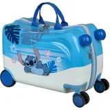 Undercover - Stitch Ride-on Trolley - Kindergepäck zum Draufsitzen - Belastbar bis 50 kg - mit praktischen Tragegriffen - Stabiler Reisekoffer für Kinder