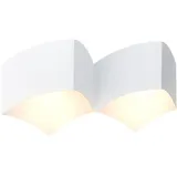 WOFI Design Wand Spot Leuchte Lampe Beleuchtung weiß 2-flammig WOFI 4340.02.06.0000