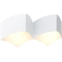 WOFI Design Wand Spot Leuchte Lampe Beleuchtung weiß 2-flammig WOFI 4340.02.06.0000