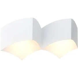 WOFI Design Wand Spot Leuchte Lampe Beleuchtung weiß 2-flammig WOFI 4340.02.06.0000