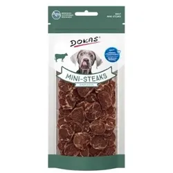 Dokas Dog Snack Mini Steaks Rindfleisch 50g