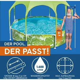 BESTWAY Splash-in-Shade Baby-Pool 244 x 244 x 51 cm (244)