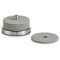 Zeller 27223 Glasuntersetzer-Set, 7-teilig, Edelstahl/Silikon, grau, 1 - Pack