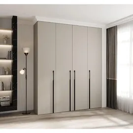 abiks möbel Drehtürenschrank COMO 200 x 245,5 x 40 cm Schwarz
