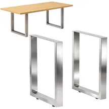 DanDiBo Ambiente Tischbeine Edelstahl 72 x 80 cm