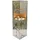 deluke Dekosäule TOURS 100 x 25 x 25 cm Silbergrau