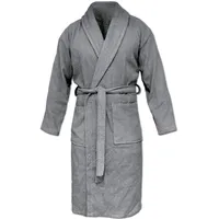 HOMELEVEL Frottee Bademantel Reisebademantel 100% Baumwolle Bademantel - Frauen Männer Damen und Herren Morgenmantel Saunamantel Reise Morgenrock
