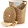 Locker Wäschekorb Wäschekorb, (1 St.) H: 50 cm beige Aufbewahrung Ordnung Wohnaccessoires