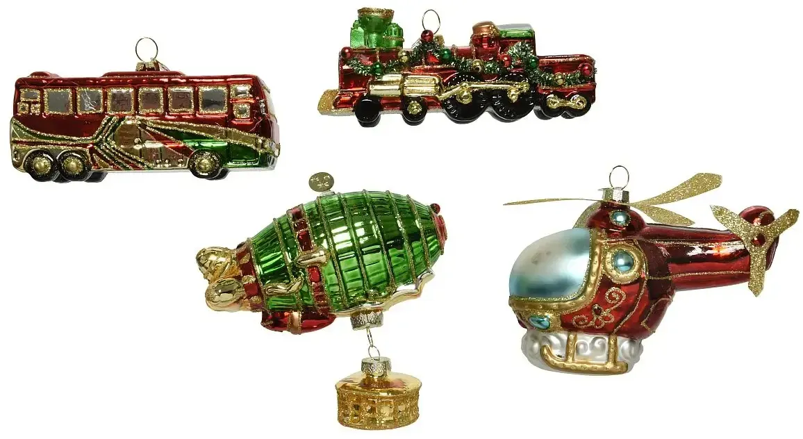 Kaemingk Fahrzeuge Weihnachtsbaumschmuck | Glas