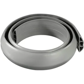Hama Kabelkanal selbstklebend, halbrund, 180 x 6 x 1 cm, PVC, Grau