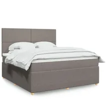 vidaXL Boxspringbett 180 x 200 cm Taupe