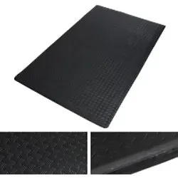 etm Anti-Ermüdungsmatte Heavy-Duty TireTuff PVC, Vinyl Schwarz 900 x 3050 mm