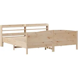 vidaXL Massivholzbett 180 x 200 cm Braun