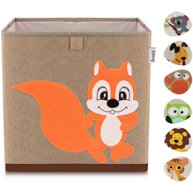 LIFENEY Aufbewahrungsbox Kinderzimmer Spielzeugbox Aufbewahrung Eichhörnchen