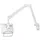 NeoMounts FPMA-HAW200 1fach Monitor-Wandhalterung 25,4 cm (10\ - 68,6 cm (27\ Weiß Neigbar, Schwenkbar,