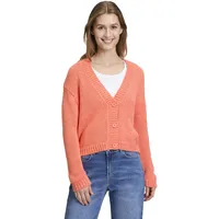 Cartoon Strick-Cardigan mit V-Ausschnitt in Fusion coral), | Gr.: