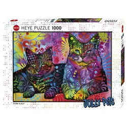 Heye Jolly Pets Devoted 2 Cats 1000 Teile Puzzle