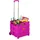 Relaxdays Einkaufstrolley pink 49 x 48 x 11 cm
