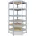 shelfplaza Eckregal 200 x 90 x 60 cm Silberfarben