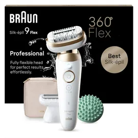 Braun Silk-épil 9 Flex 9-071 3D, Weiß/Gold