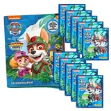 PAW PATROL Sammelkarte Paw Patrol - Jungle Pups - Sammelsticker - 1 Sammelalbum + 10 Tüten