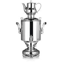 BEEM Samowar Teekocher Katharina+ 15l 3000W Edelstahl mit Dispenser & Abtropfschale