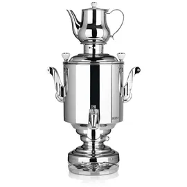 BEEM Samowar Teekocher Katharina+ 15l 3000W Edelstahl mit Dispenser & Abtropfschale