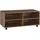 [en.casa] Lowboard mit Rollen 'Gränne' 90x35x41cm mobiles Regal TV-Schrank 4 Ablagen Fernsehregal Fernsehtisch Dunkler Holzton