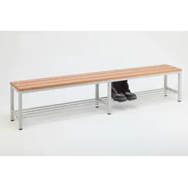 Szagato Umkleidebank 200 x 42 x 30 cm grau / grau