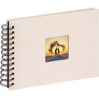 walther design Fotoalbum chamois 23 x 17 cm Spiralalbum mit Cover-Ausstanzung, Fun SA-109-W