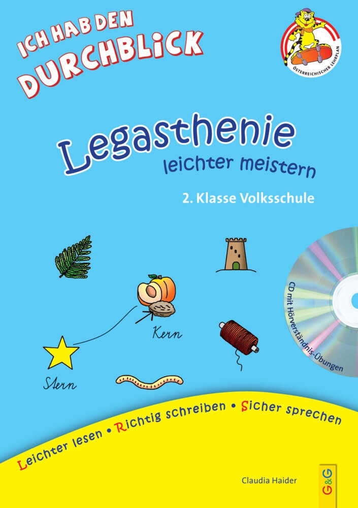 Legasthenie Leichter Meistern / Legasthenie Leichter Meistern - 2. Klasse Volksschule Mit Cd - Claudia Haider  Kartoniert (TB)