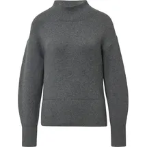 s.Oliver Strickpullover mit Stehkragen Grau 46