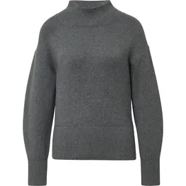 s.Oliver Strickpullover mit Stehkragen Grau 46