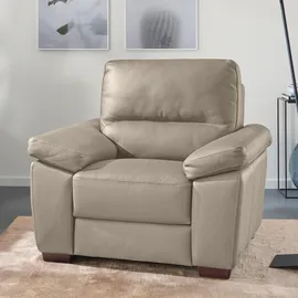 Calia Italia Sessel Gaia Leder 100 x 92 x 94 cm beige