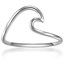 Glanzstücke München Ring Welle Sterling Silber in 48 Damen 